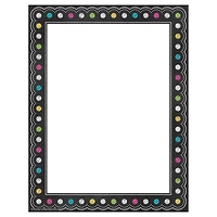 Teacher Created Resources Chalkboard Brights Computer Paper, 6 packs of 50