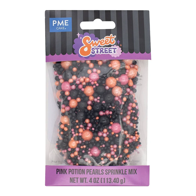 PME Cake Sweet Street® 4oz. Pink Potion Pearls Sprinkle Mix