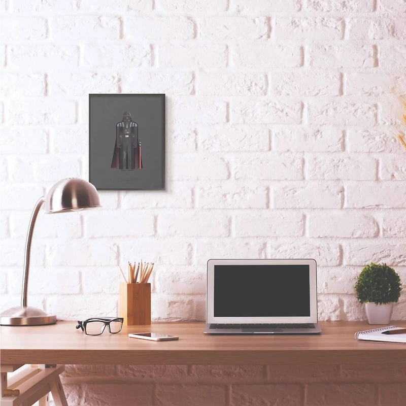 Stupell Industries Star Wars Darth Vader Fashion Design Wall Accent with Black Frame