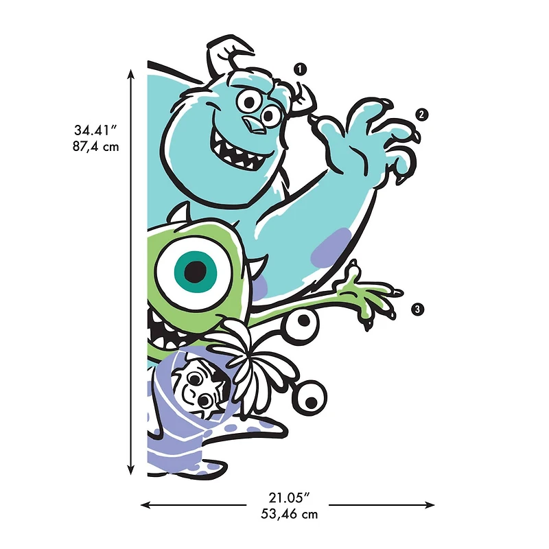 RoomMates Monsters Inc. Peel & Stick Giant Wall Decals