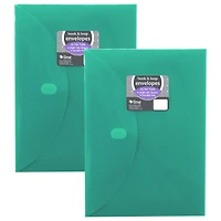 JAM Paper Poly XL Hook & Loop Closure Envelopes 8.5" x 11", 2 Packs of 10