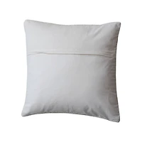 Hello Honey® 20" Natural Square Woven Cotton Blend Accent Pillow
