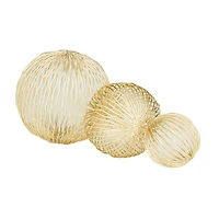 Gold Iron Glam Abstract Sculpture