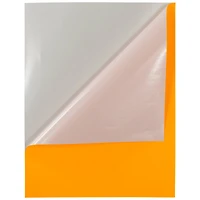 JAM Paper Neon Orange Full Sheet Shipping Labels, 8.5" x 11"