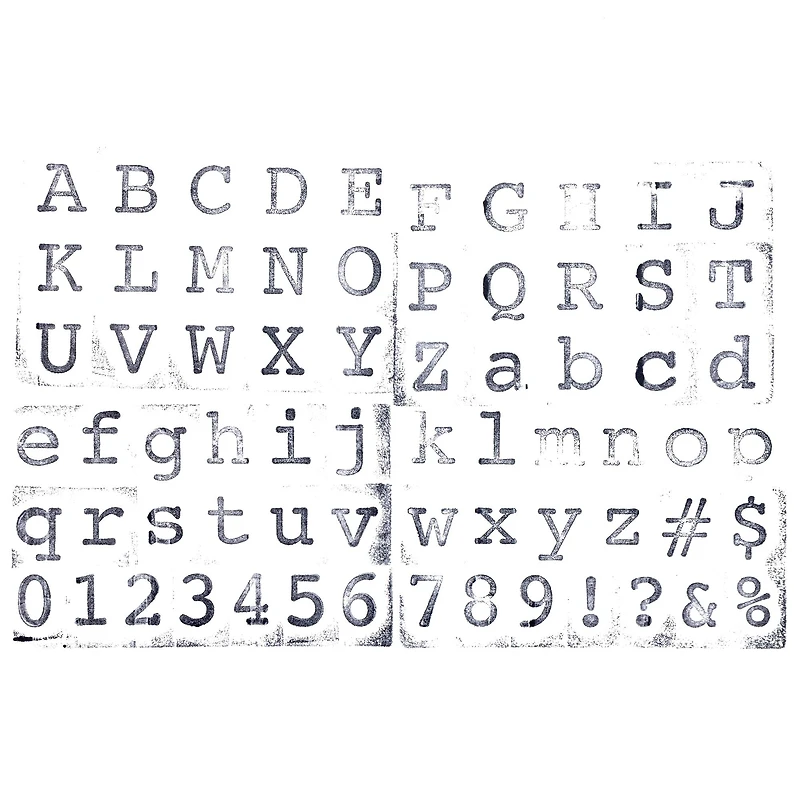 Block Alphabet & Numbers Wood Stamp Set by Recollections™