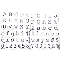 Block Alphabet & Numbers Wood Stamp Set by Recollections™