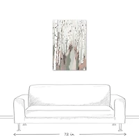 Sage Neutral Birch Trees 24" x 36" Canvas Wall Art