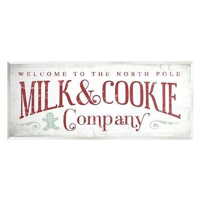 Stupell Industries Milk & Cookie Company Sign Wall Plaque Art