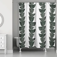 Monochromatic Stacked Bowls 71" x 74" Shower Curtain