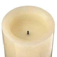 12 Pack: 3" x 4" Cream LED Wax  Pillar Candle by Ashland®