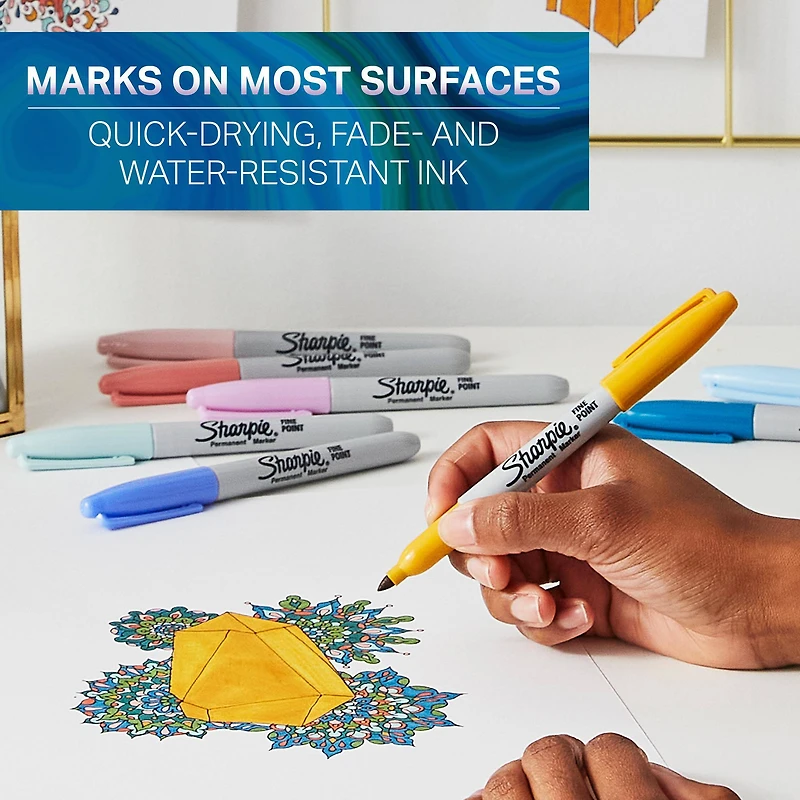 Mystic Gems Sharpie® Fine Point Permanent Markers, 12ct.