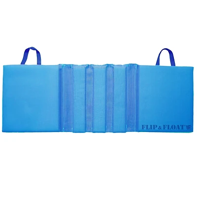 47" Blue Foldable Flip & Float Swimming Pool Lounger Raft