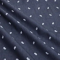 Fabric Merchants Chambray Paisley Cotton Fabric
