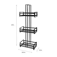 Elle Décor Noir Black 3 Tier Spa Tower