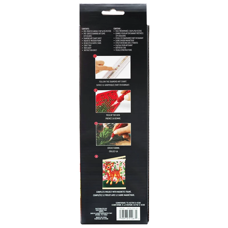 8" x 10" Deer Diamond Art Kit with Frame by Make Market®