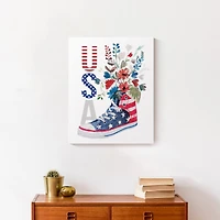 USA Sneaker Canvas Wall Art