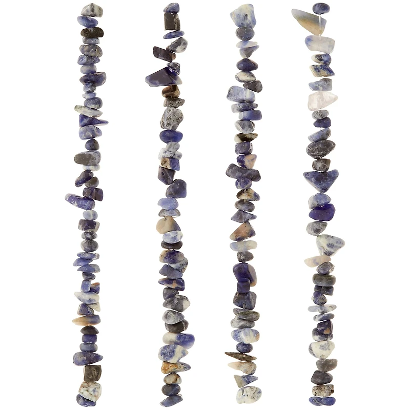 12 Packs: 4 ct. (48 total) Sodalite Chip Beads by Bead Landing®