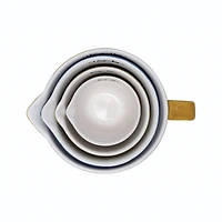 Hello Honey® Stoneware Batter Bowl Measuring Cup Set