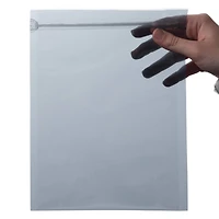 JAM Paper 6" x 8" Clear Foil Lined Invitation Envelopes with Zip Closure, 25ct.