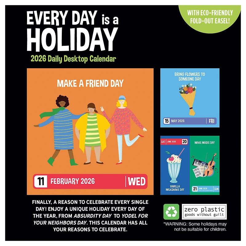 2026 Every Day's A Holiday Daily Desktop Calendar