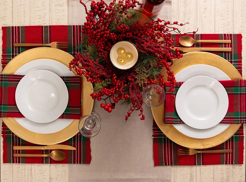 DII® Holiday Plaid Napkins, 6ct.
