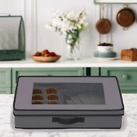 Household Essentials 19" Gray Tabletop Storage Box