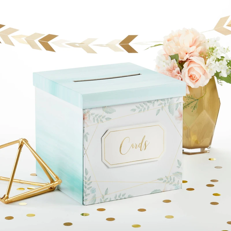 Kate Aspen® Geometric Floral Card Box