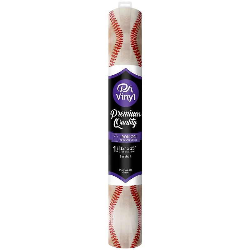 PA Vinyl Basbeall Print Iron On Vinyl