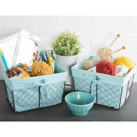 DII® Aqua Lined Chicken Wire Basket Set