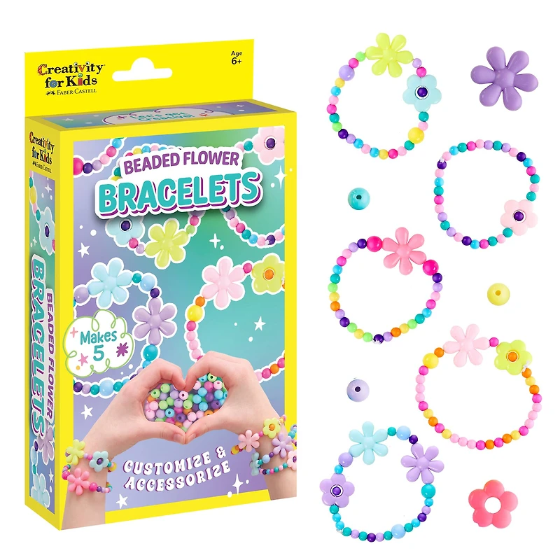 Creativity for Kids Beaded Flowers Bracelets Kit