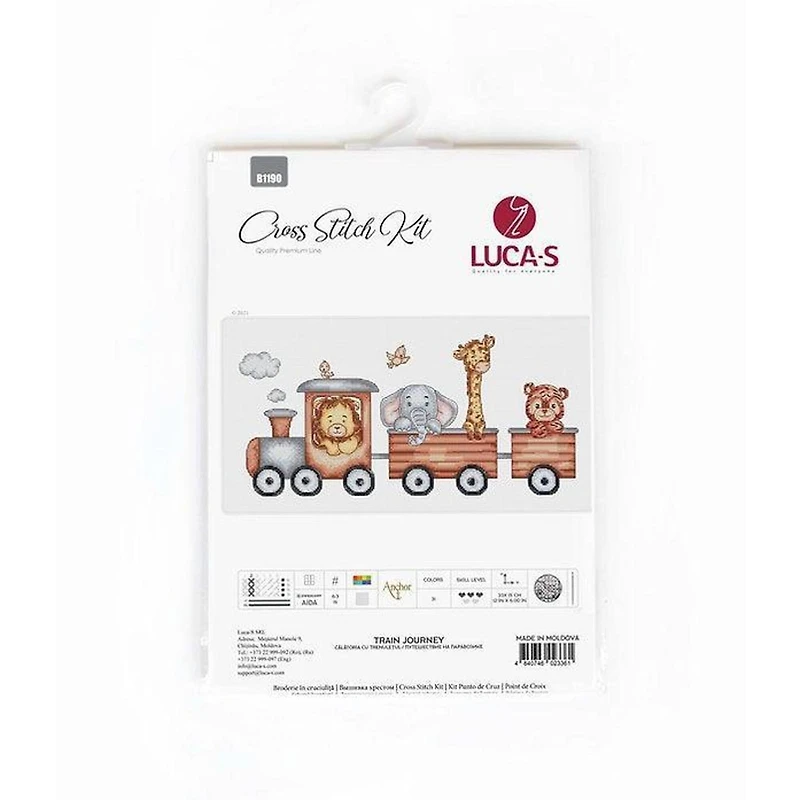 Luca-s Train Journey Counted Cross Stitch Kit