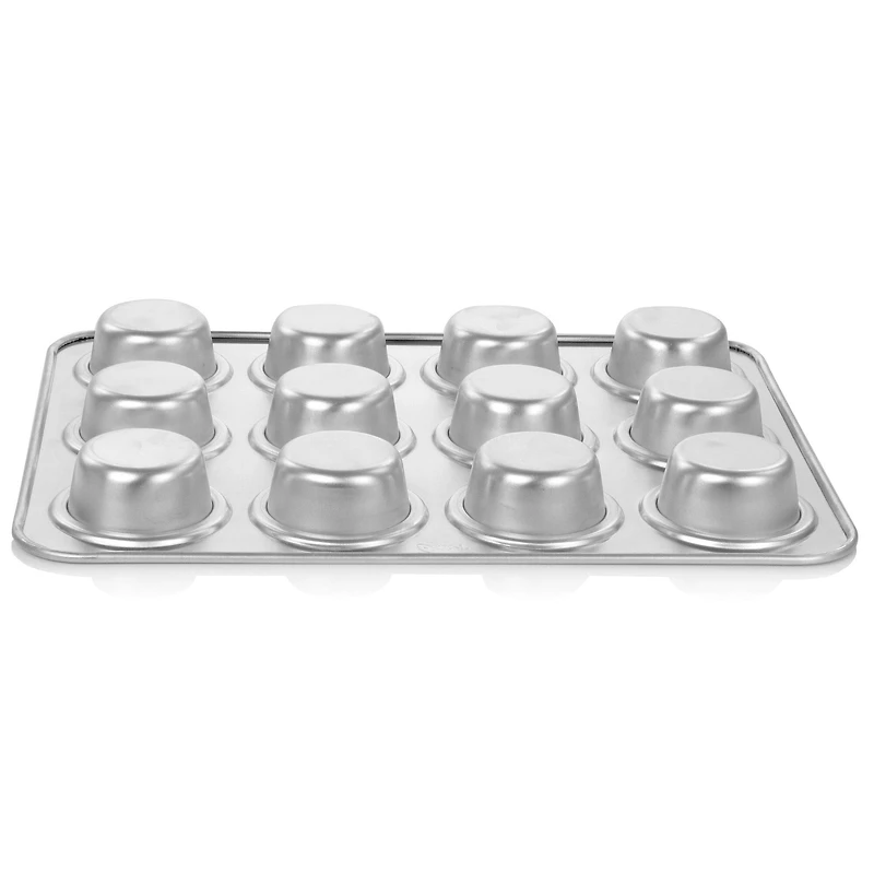 Oster Baker's Glee Silver 12 Cup Aluminum Muffin Pan