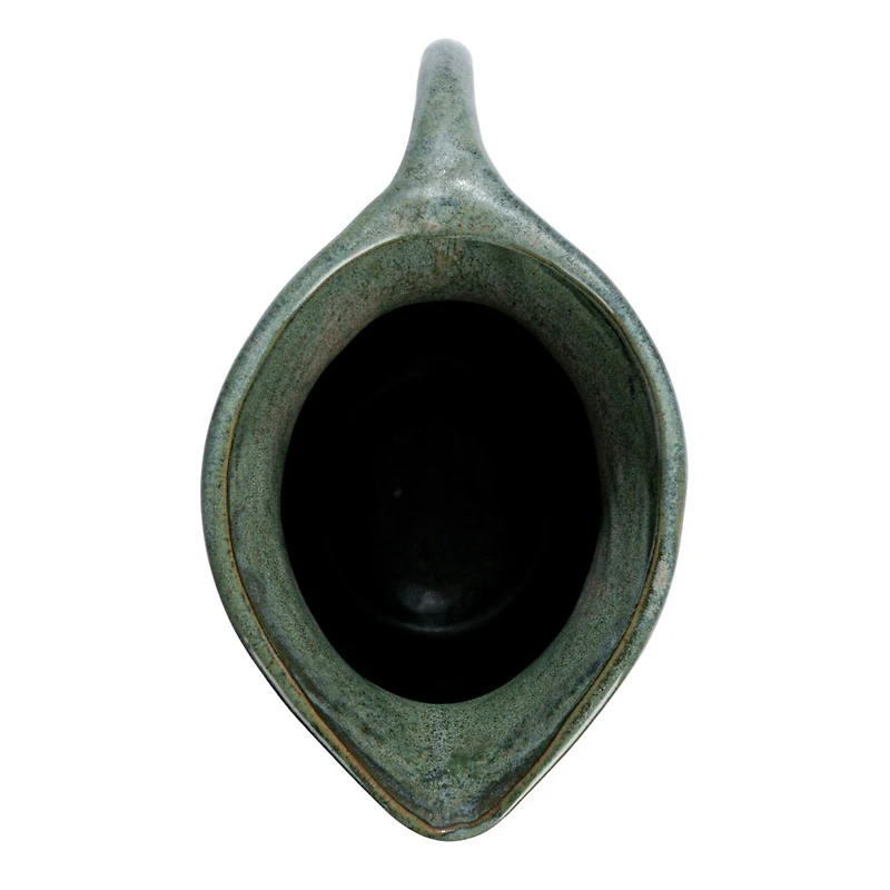 Hello Honey® 9" Matte Teal Round Stoneware Pitcher