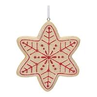 Gingerbread Snowflake Cookie Ornament Set