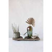 Hello Honey® 4" Embossed Glazed Stoneware Planter