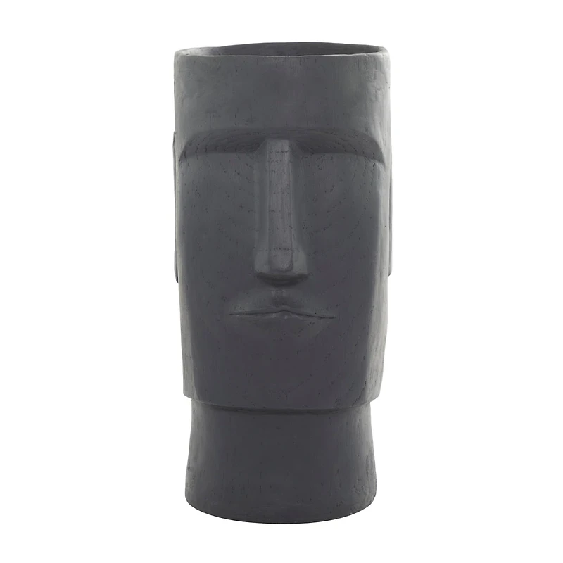 The Novogratz Grey Contemporary Abstract Planter, 12" x 13" x 23"
