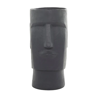 The Novogratz Grey Contemporary Abstract Planter, 12" x 13" x 23"
