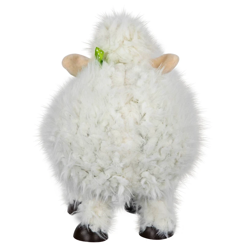 8.25" White Bouncing Sheep Easter Figure