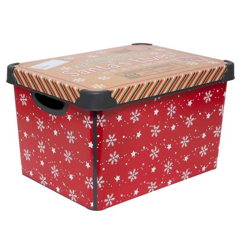 Simplify Santa's Elves Storage Tote Bin