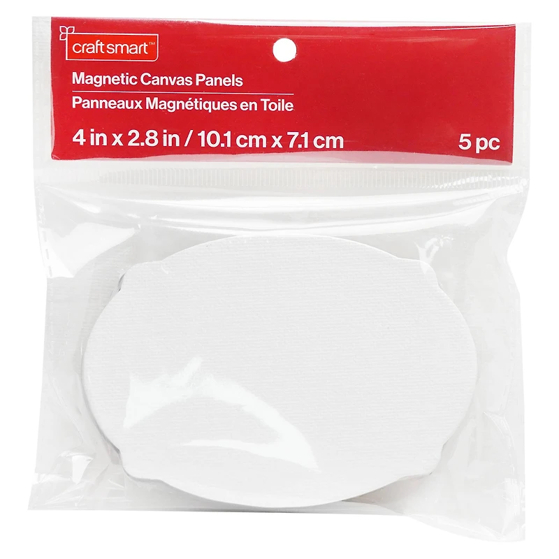 5 Pack 4" Shaped Magnetic Canvas Panels by Craft Smart