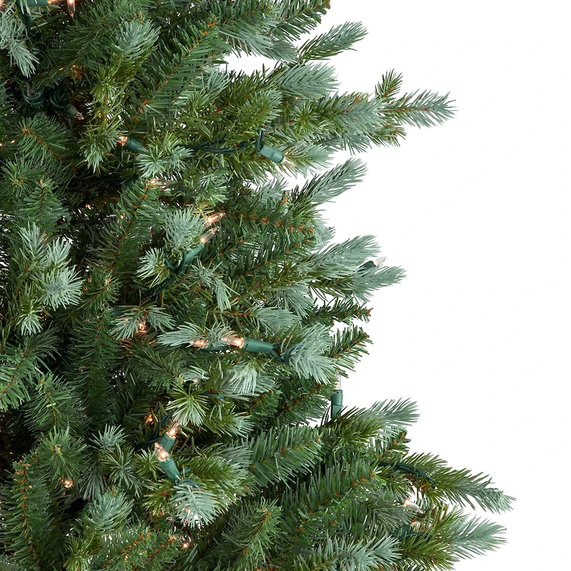 6ft. Pre-Lit Blue Spruce Medium Artificial Christmas Tree, Clear Lights