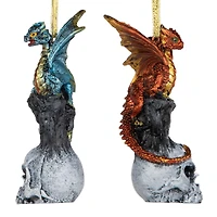 Design Toscano Dragons of Skull Hollow Ornament Set