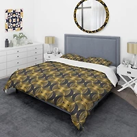 Designart 'Art Deco style modern pattern' Mid-Century Duvet Cover Set