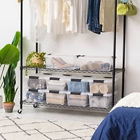 IRIS® 13.5qt. Buckled Clear Boxes with Clear Buckle Lids, 6ct.