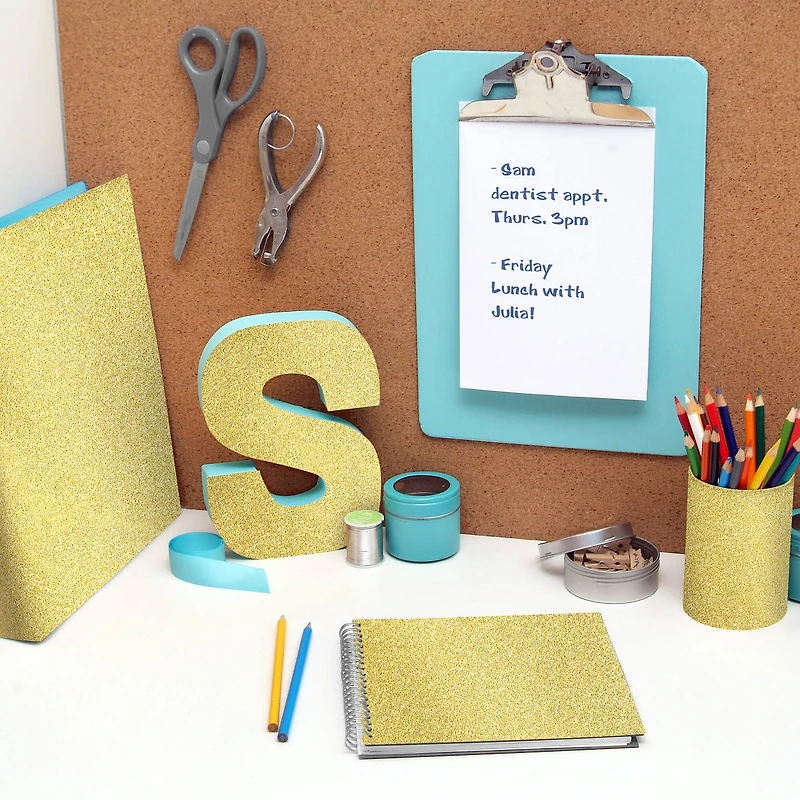 Con-Tact® 18" x 6ft. Glitter FX Gold Peel N Stick Covering