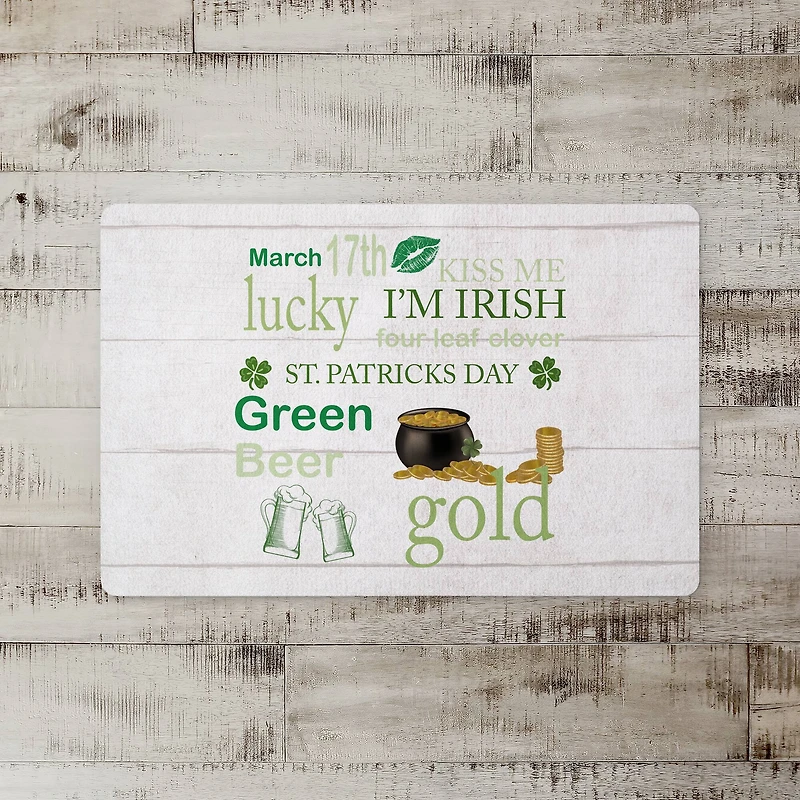 St Patrick Things 27" x 18" Floor Mat