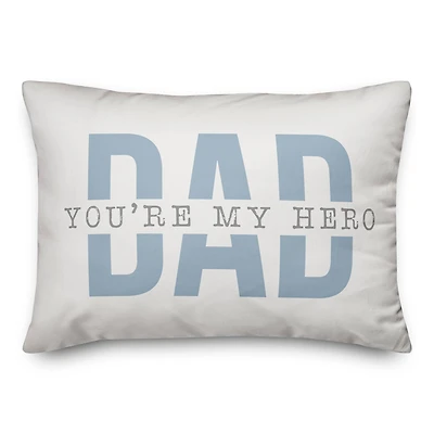 Dad You're My Hero Throw Pillow
