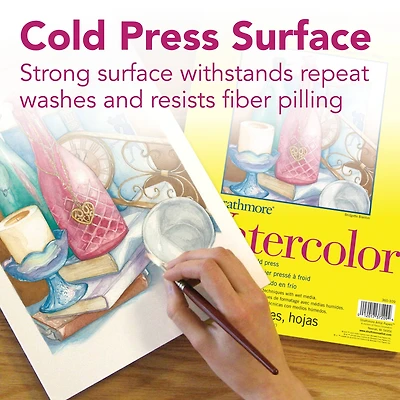 Strathmore® 300 Series Cold Press Watercolor Paper Pad, 22" x 30"