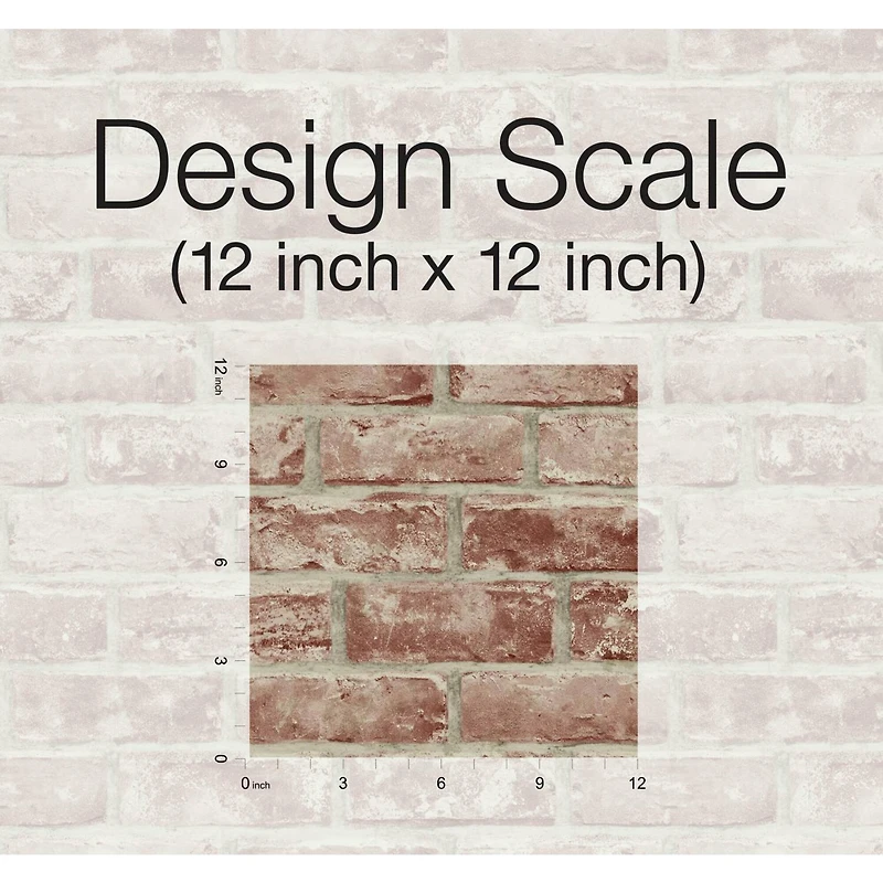 RoomMates Brick Peel & Stick Wallpaper
