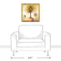 Tropical Potted Palm 20" x 20" Canvas Wall Art